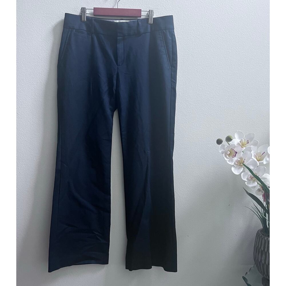 Banana‎ Republic Blue Martin Fit Wide Leg Work Office Trousers Pants Size 8S